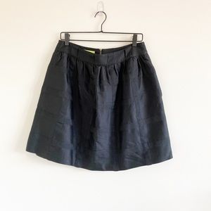 Black A line mini skirt